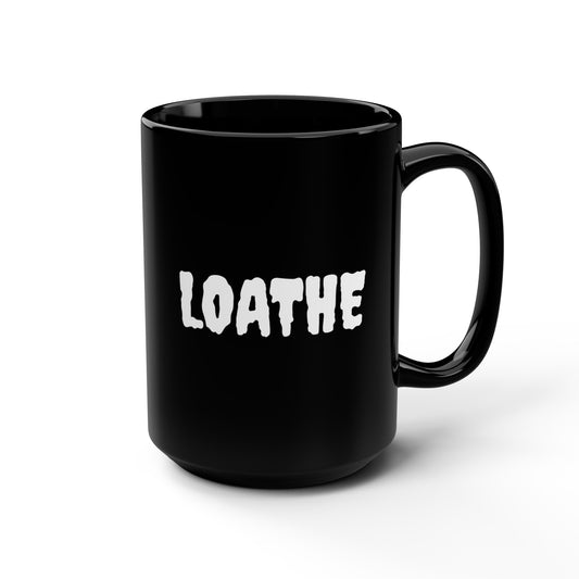 The Classic Black Mug, 15oz - Small Logo