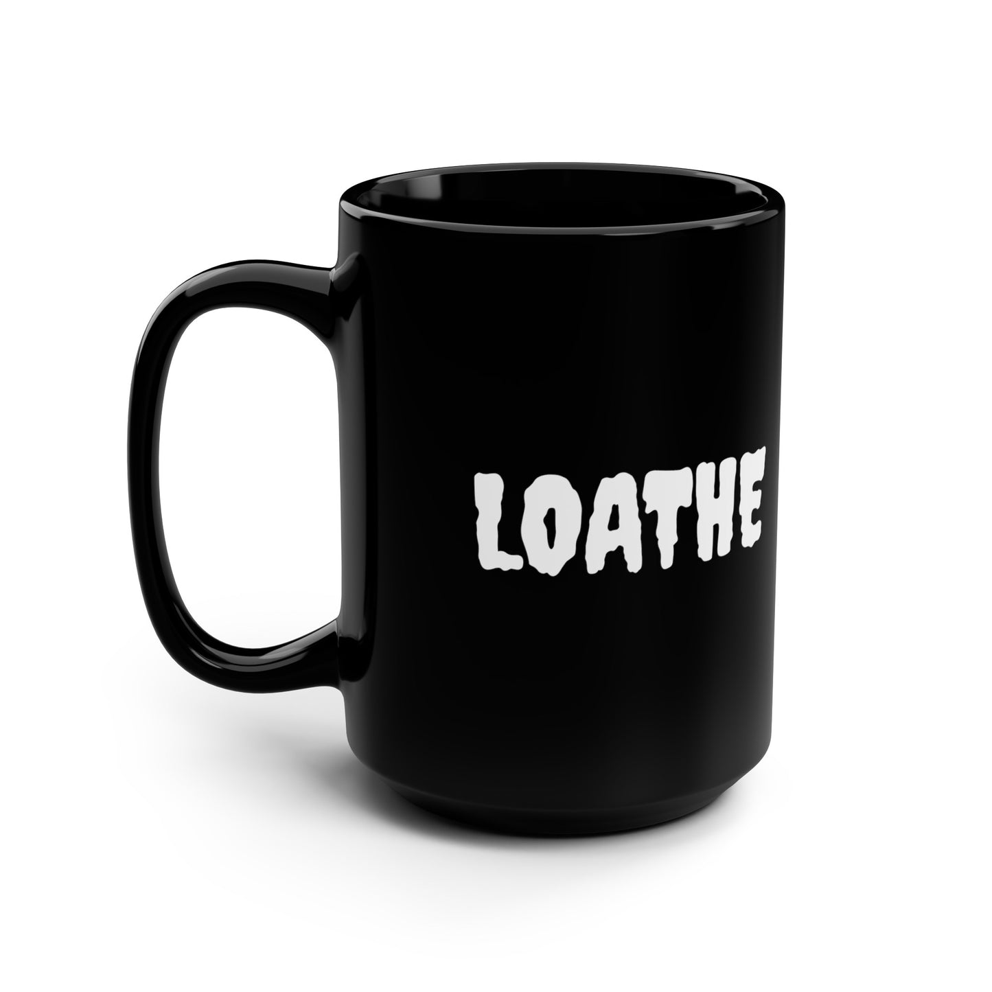 The Classic Black Mug, 15oz - Small Logo