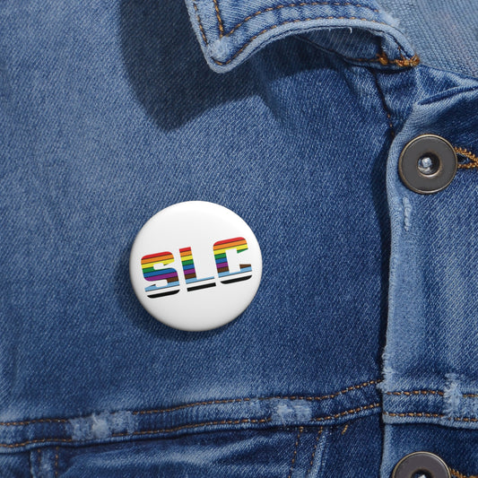 Pride on White Custom Pin Buttons