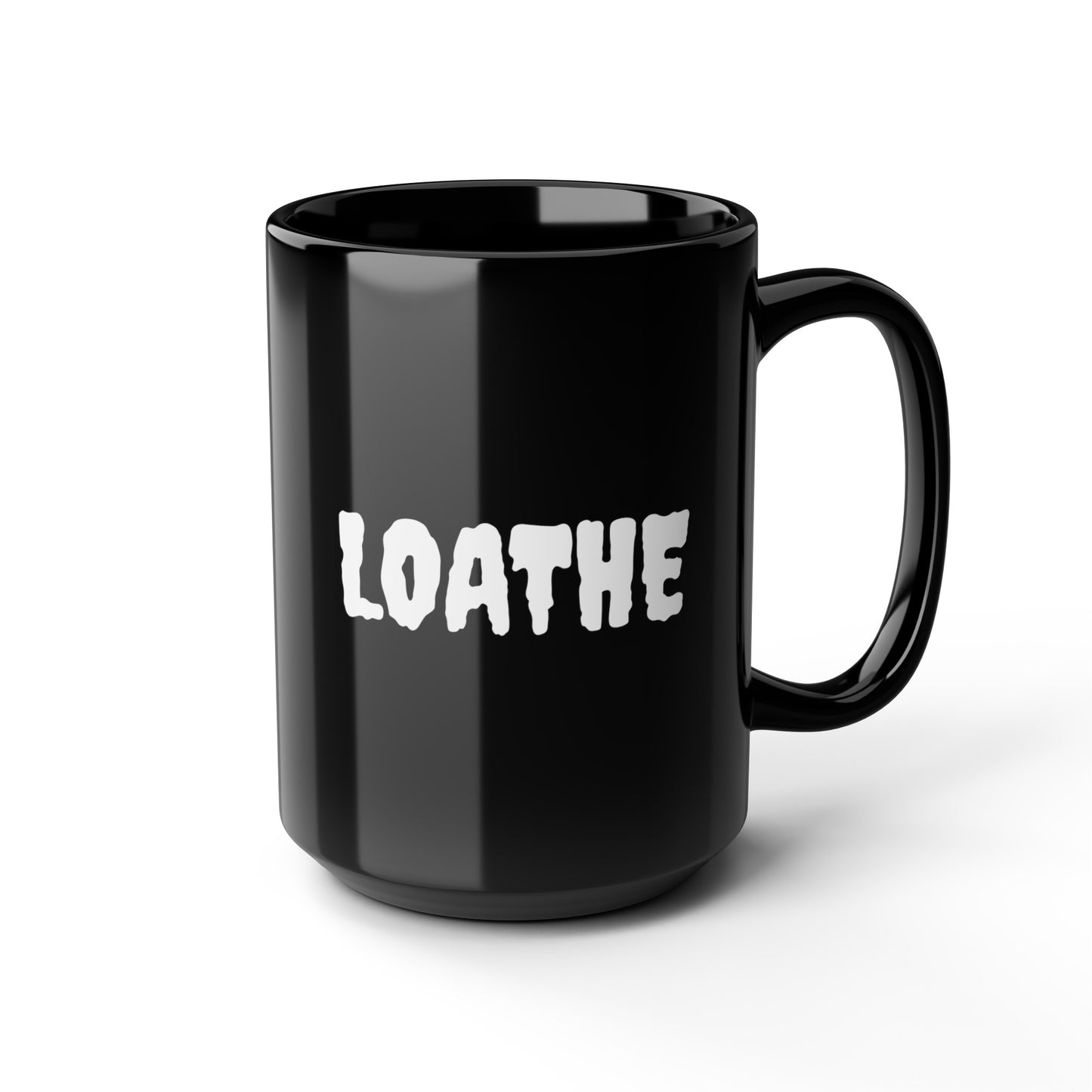 The Classic Black Mug, 15oz - Small Logo