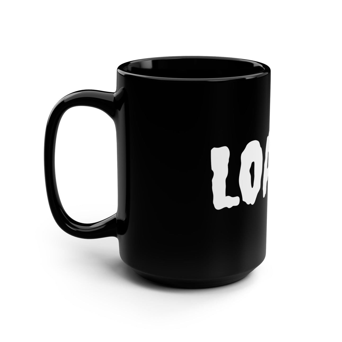 The Classic Black Mug, 15oz - Large Logo