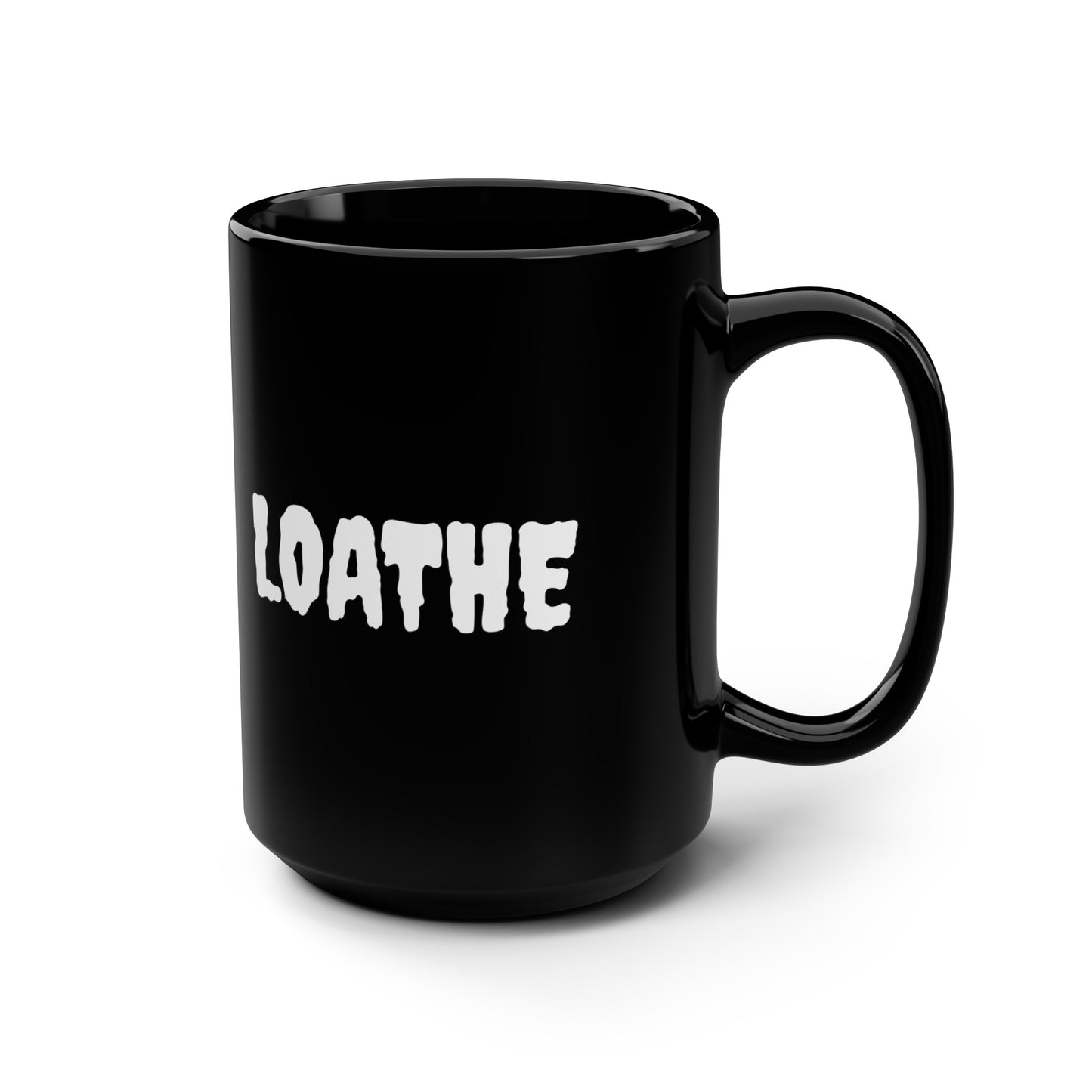 The Classic Black Mug, 15oz - Small Logo