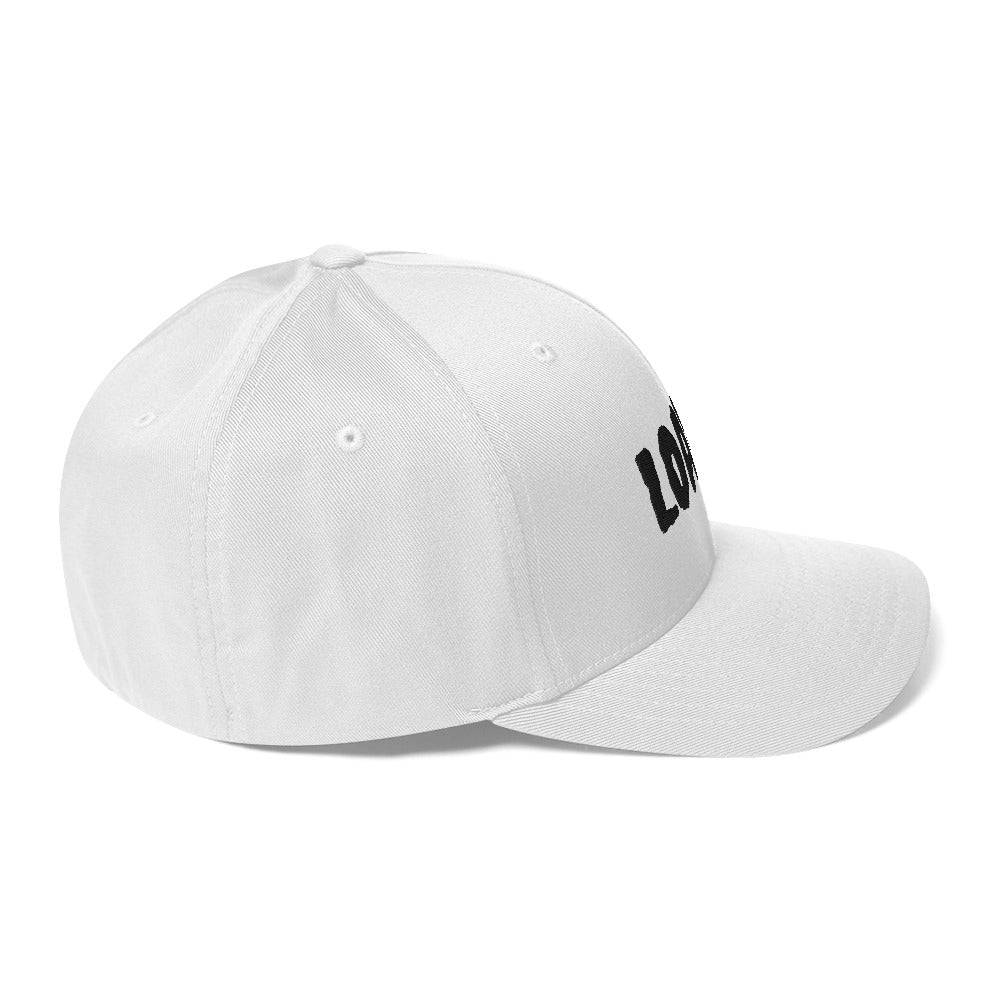 The Classic Structured Twill Cap on White